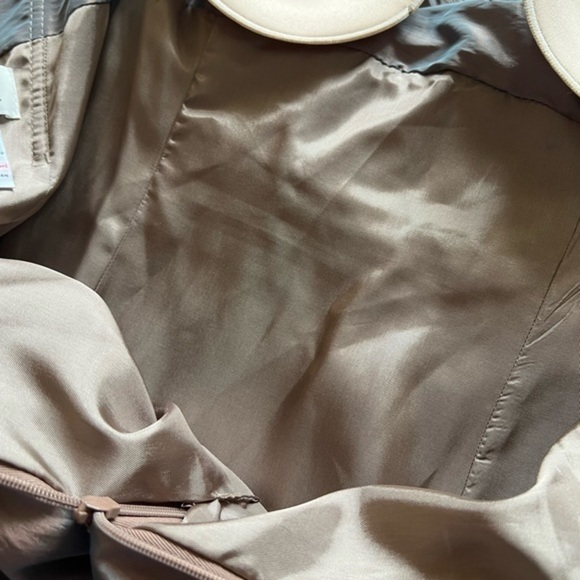 Jim Hjelm Occasions Taffeta Prom, Bridesmaid Grayish Blue and Rose Gold Dress - Picture 7 of 16